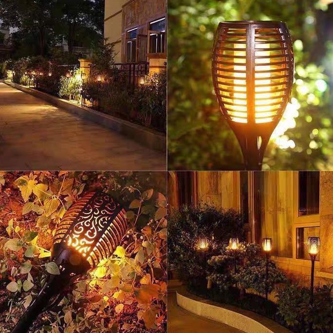 GARAVAR Lampu Taman Solar 12 LED  Hemat Energi - Cocok untuk Taman & Outdoor - Panel Surya Anti Air