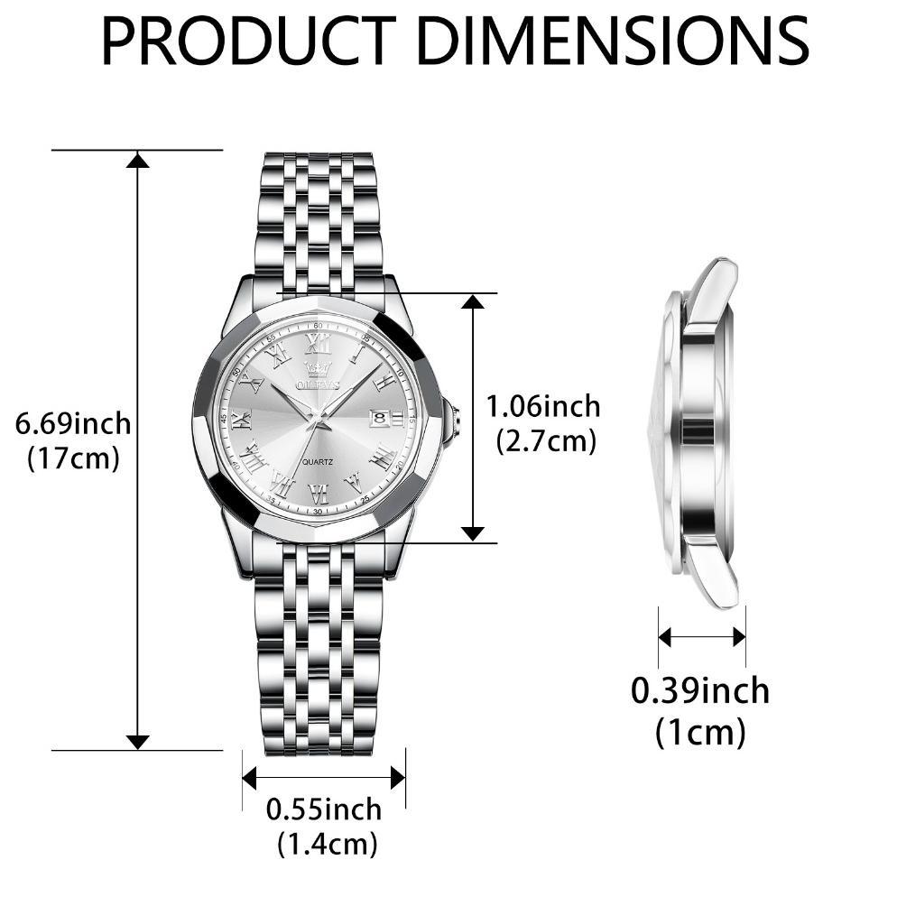 PREMIUM OLEVS Jam Tangan Couple Pasangan Anti Air Original 100% Analog Terbaru Aesthetic Couple Mode