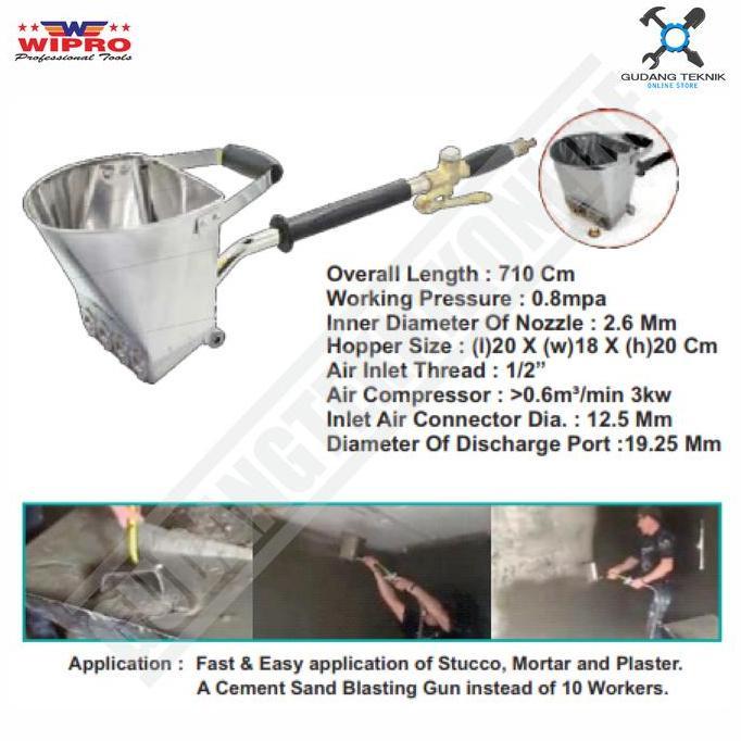 SAVAN Alat Plester Lepo Dinding Tembok Alat Semprot Semen WIPRO MSG-02 MSG02
