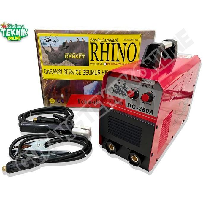 TERAR Mesin Trafo Las Rhino 250A / Inverter Rhino 250 A 1 Phase Digital IGBT