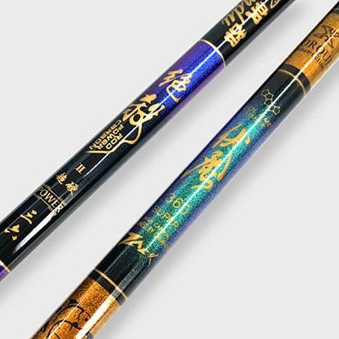 Joran Tegek Liuzi Batik Hijau Ungu Power Jack Glossy Medium Hard