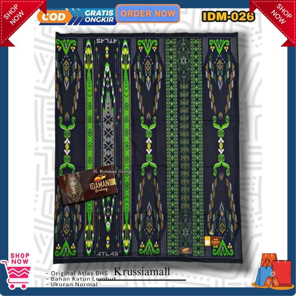 Sarung Atlas Batik Hitam Idaman | Sarung Atlas Super Premium | Sarung Atlas Idaman Batik Sge Harga P