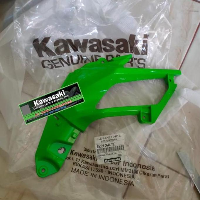 fairing sirip new ninja 250 fi 2018 hijau sebelah kanan orinal