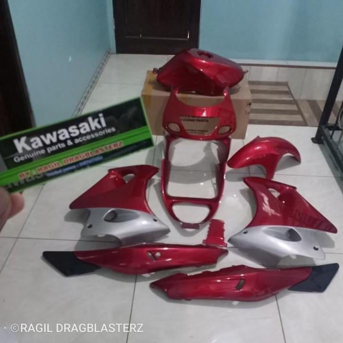 Full cover body set fairing ninja rr old merah maron orinal Kawasaki