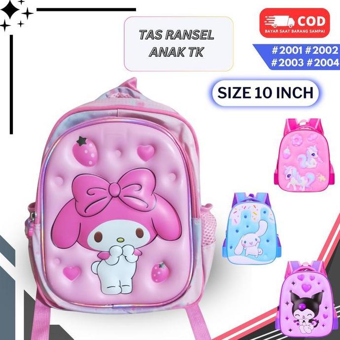 NEW TAS RANSEL ANAK SEKOLAH TK / PAUD PEREMPUAN GIOBAGS UNTUK ANAK ANAK CEWEK 2001 / 1291 ORI
