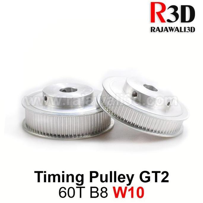 GT2 TIming Pulley 60 Teeth Bore 8mm Belt 10mm