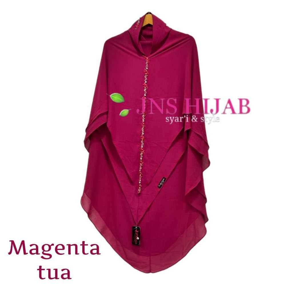 RECOMMENDED khimar NAMIRA PAYET LURUS hijab premium jilbab syari jumbo ceruty 2 layer JNS HIJAB