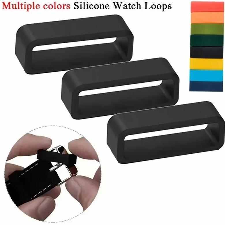 favorit 10pcs loop strap jam tangan ring strap jam tangan rubber ring loop jam tangan karet