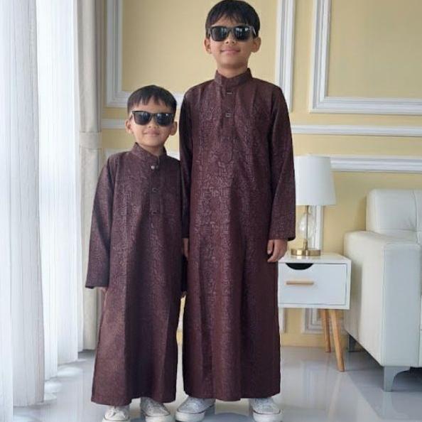 BEST SELLER GAMIS EMBOS ANAK LAKI-LAKI | JUBAH ANAK LAKI-LAKI LENGAN PANJANG BAHAN EMBOS | JUBAH PAK