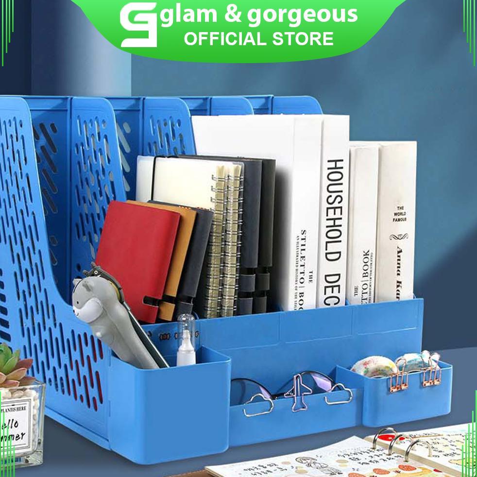 Desk Organizer Stationery File Organizer Rak Meja Kantor Buku - FO001