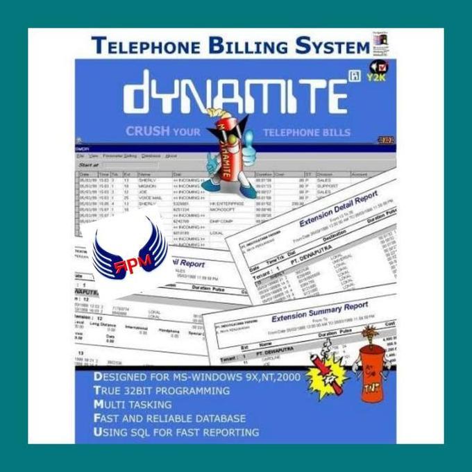 TERMURAH - Software billing system pabx telephone Dynamite(Standart) pencatat pulsa Usb