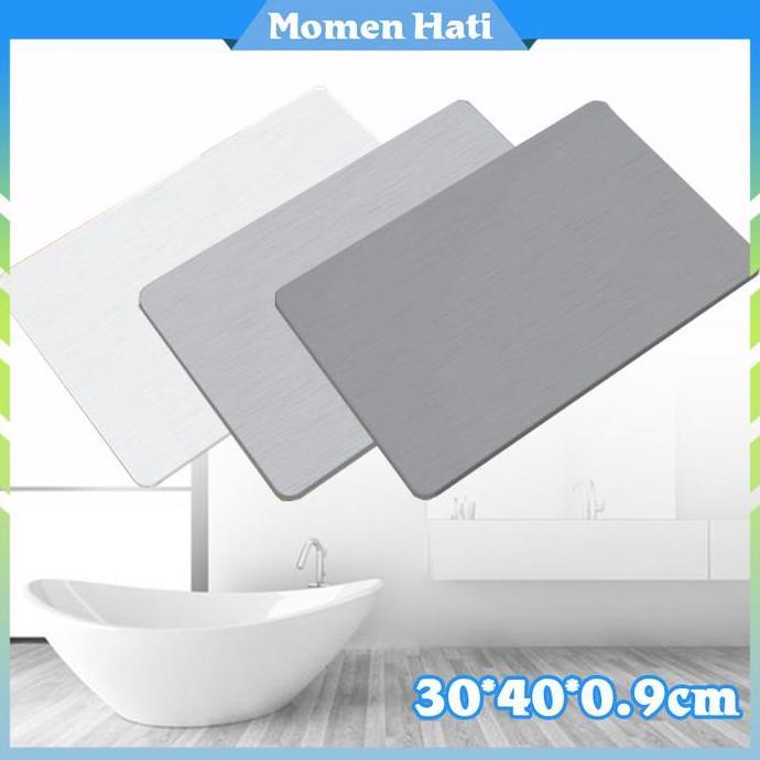 Keset Diatomite Anti Bau Cepat Kering Keset Anti Slip Mandi Asli