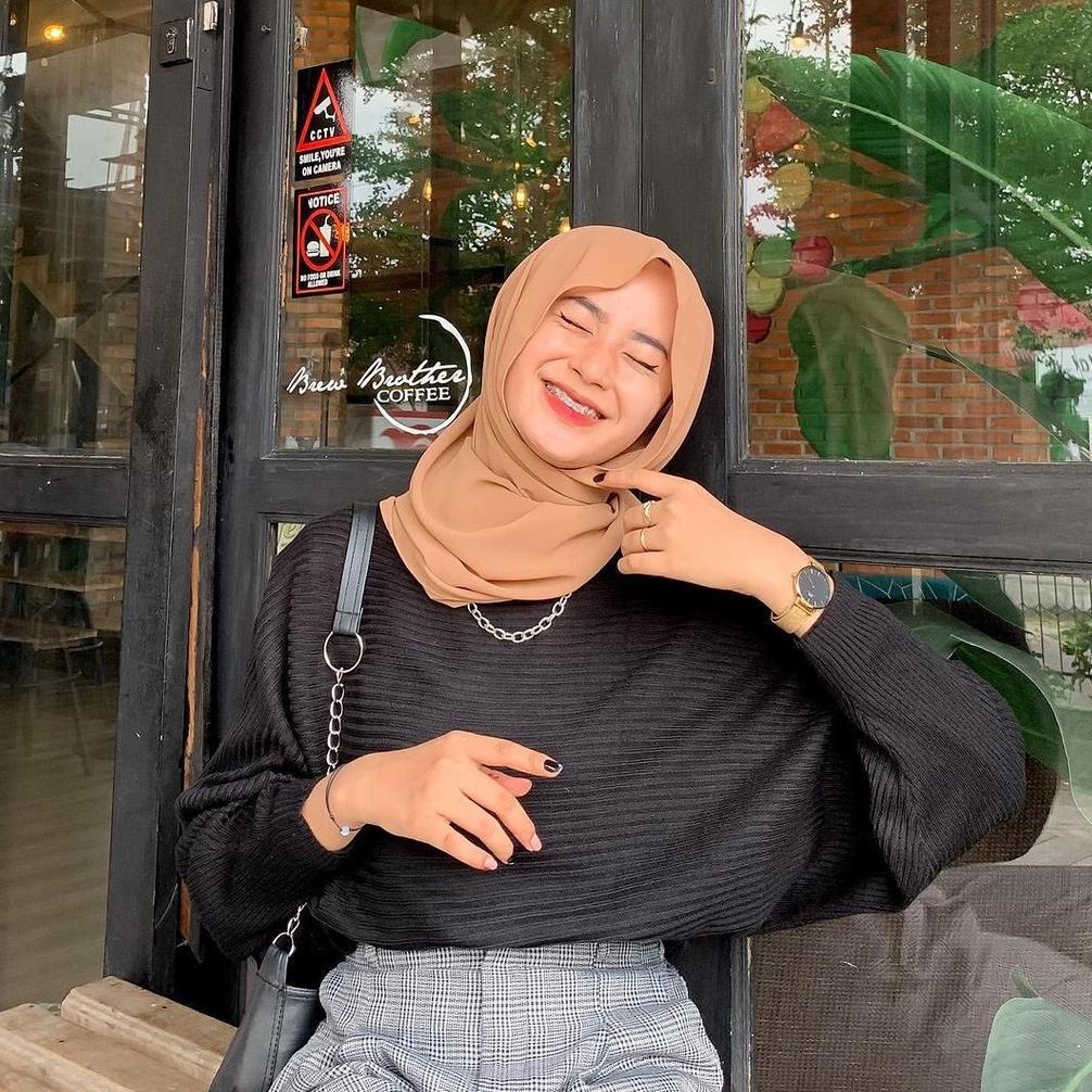 Grade Ori CodSweater Blouse Batwing Rajut Wanita Termurah/Atasan Rajut Wanita Oversize