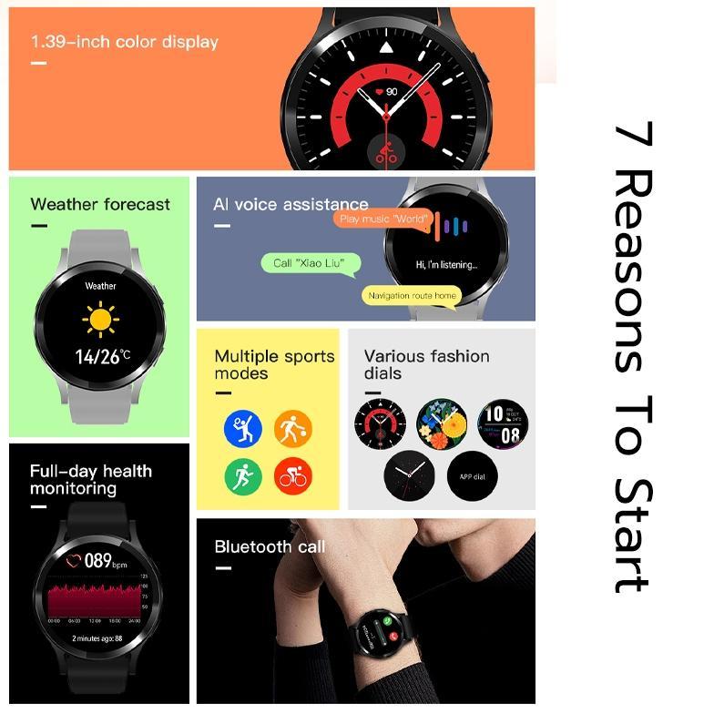 promo jovitech smartwatch full hd 1.39 inch ips bluetooth color circle sports jam tangan fitness tra