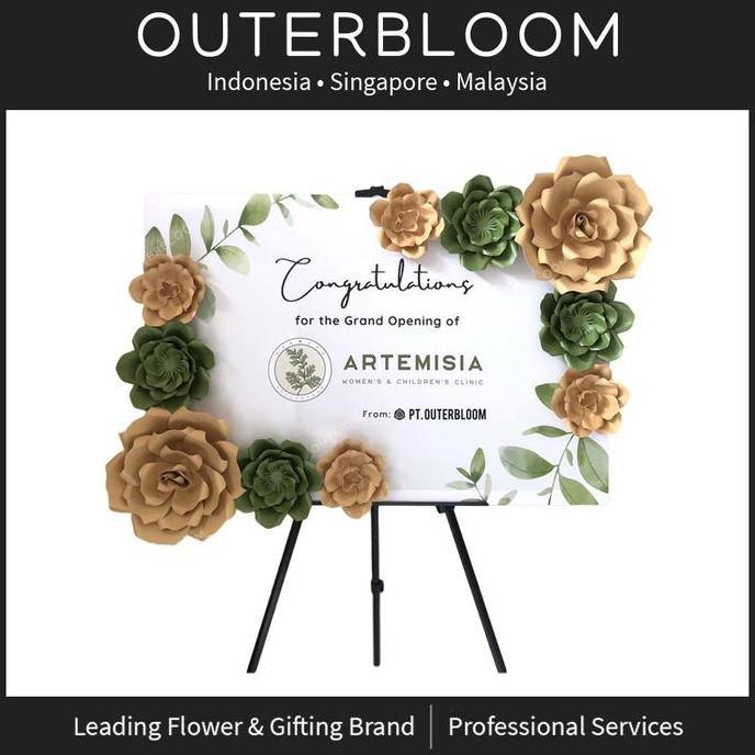 Papan Bunga Kertas - Terabithia Paper Flower Board