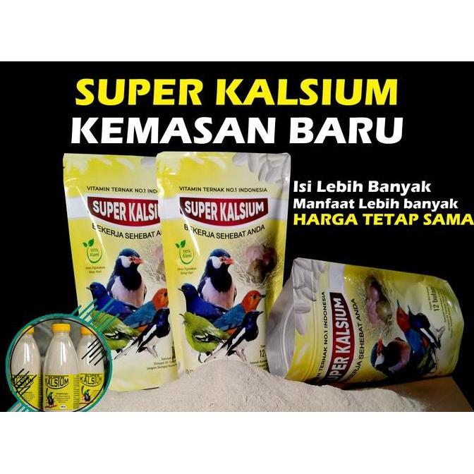 SUPER KALSIUM 500gr VITAMIN NUTRISI WAJIB UNTUK TERNAK BURUNG MURAI