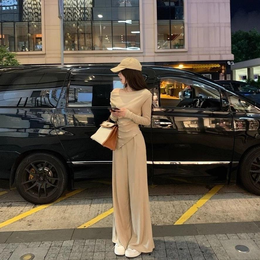 Cuci Gudang !!! Setelan Wanita Off Shoulder Elegance Set Classy Look With - Kemeja Wanita Kekinian K