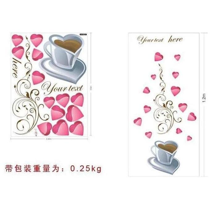 Wall Stiker/ Stiker Tembok/ Stiker Dinding Love AY933