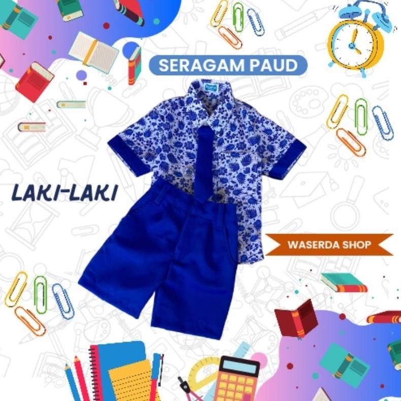 Diskon Seragam Sekolah Paud Tk Batik Katun Nasional