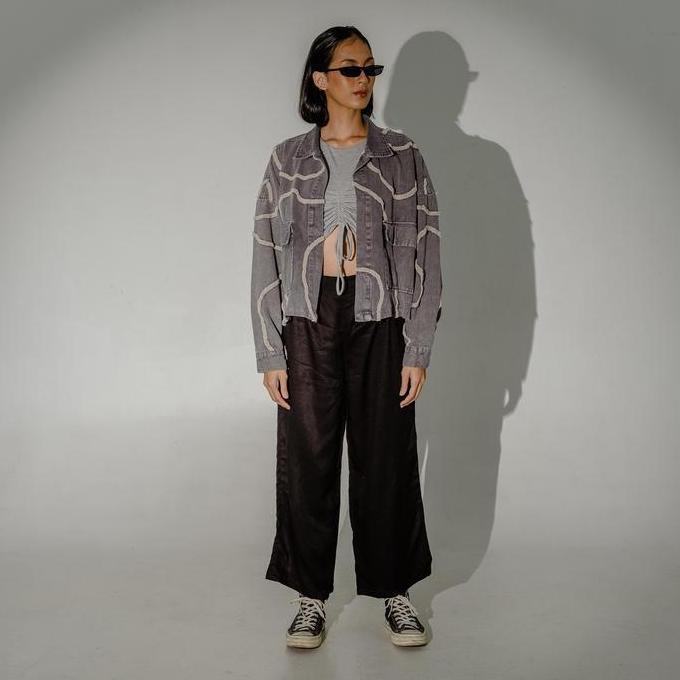 Filoposy Jacket Nasya Jacket (UIFW2023 COLLECTION) Grey Lht Outer Panjang