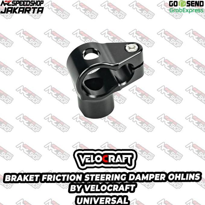 Bracket Braket Breket Friction / Dudukan Steering Damper OHLINS BY VELOCRAFT For Kawasaki ZX6 ZX 6 Z