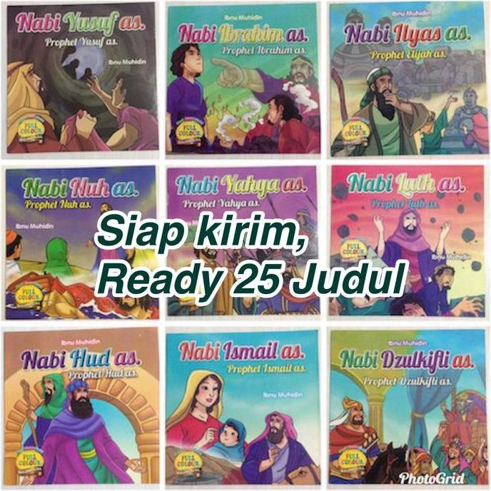PAKET 25 NABI - Buku Cerita Nabi dan Para Sahabat Nabi - Buku Anak Murah - Seri Nabi New