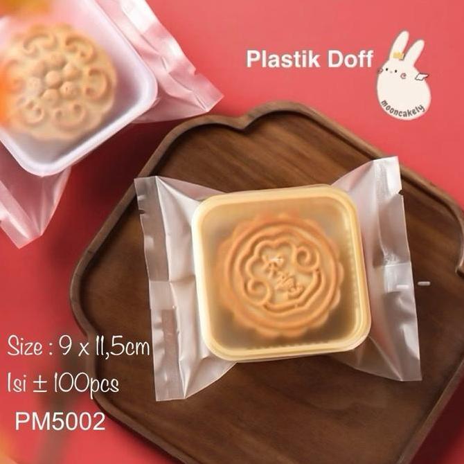 Plastik Kue Mooncake Transparent Polos Doff PM5002