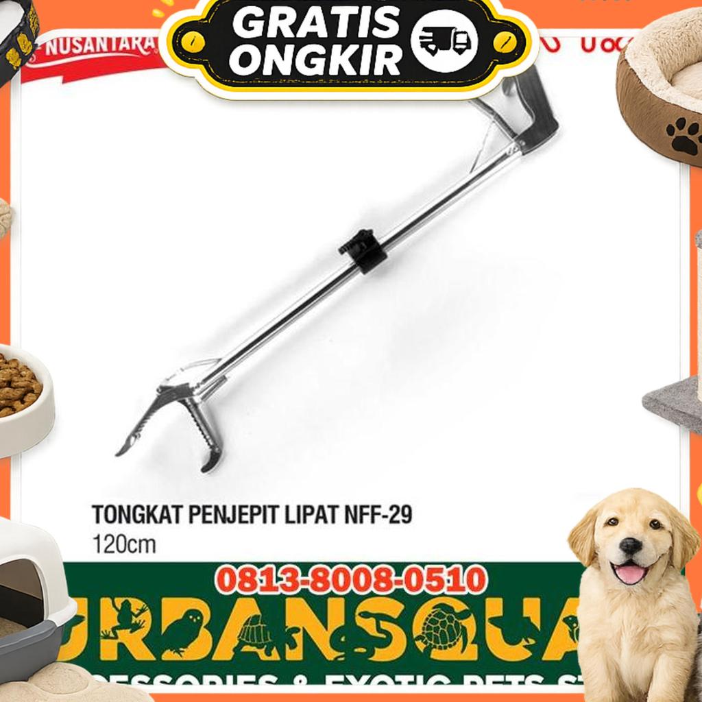 Tongkat Penjepit Ular Snake Hook Nff-29 1.2M Ball Phyton Retic Boa Bp