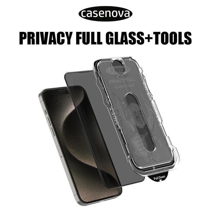 BEBAS ONGKIR - Casenova Privacy Matte Auto align technology Gorilla Glass Magic Box Tempered Glass S