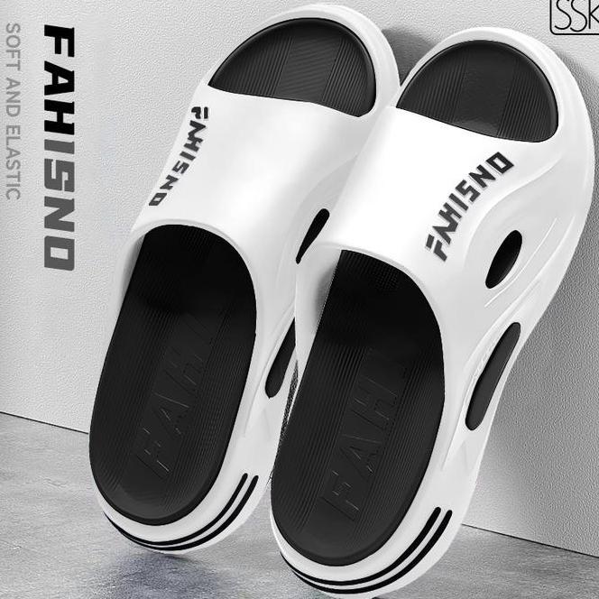Ssk Sandal Pria Keren Nyaman Slop Karet Jelly Antislip Sandal Pria Baru 2026 Sandal Cowok Kekinian