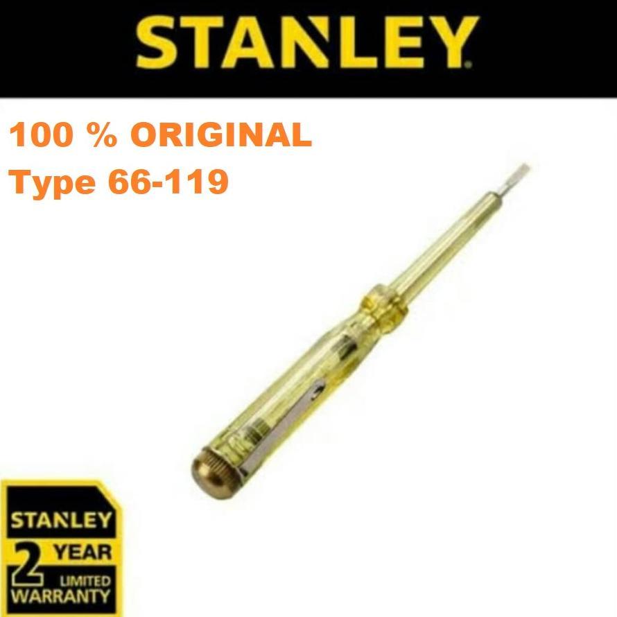 Stanley Tespen Listrik Original Taspen Minus ( - ) 100v - 500v | Obeng Stanley TestPen terlaris
