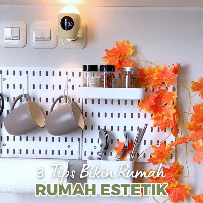 Guninco Pegboard Paket Wall Organizer Dekorasi Dinding Tempel / Paket Pegboard Tempel Organizer Dind