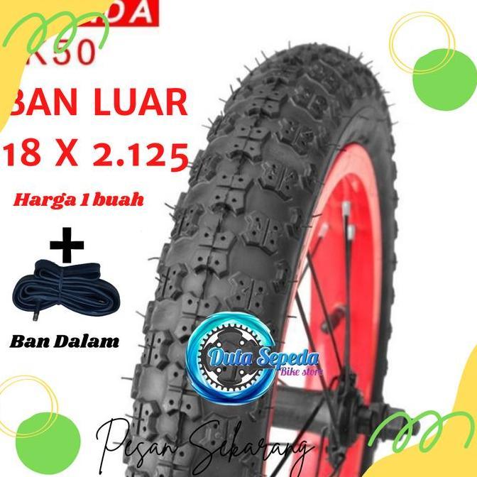 Ban luar Sepeda dan luar dalam ukuran 18 x 2.125 Diskon