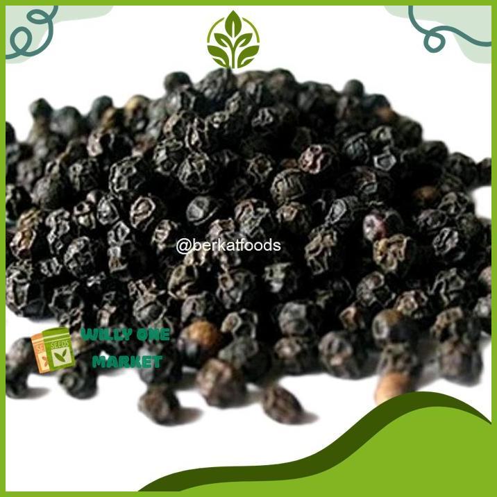 LADA HITAM BIJI UTUH BLACK PEPPER WHOLE MERICA HITAM PEDAS WANGI MURNI WILLY ONE MARKET