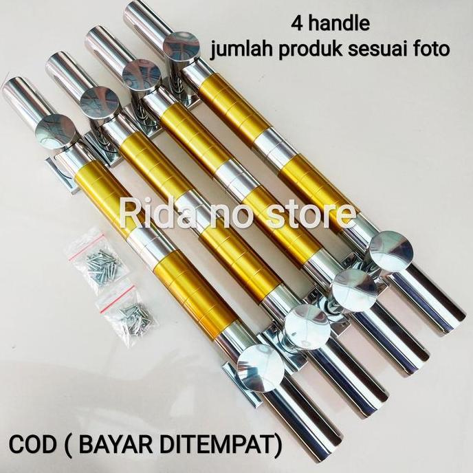 4 Gagang Handle Pintu Rumah 45 cm / Gagang Tarikan Pintu / Pendorong Pegangan Pintu