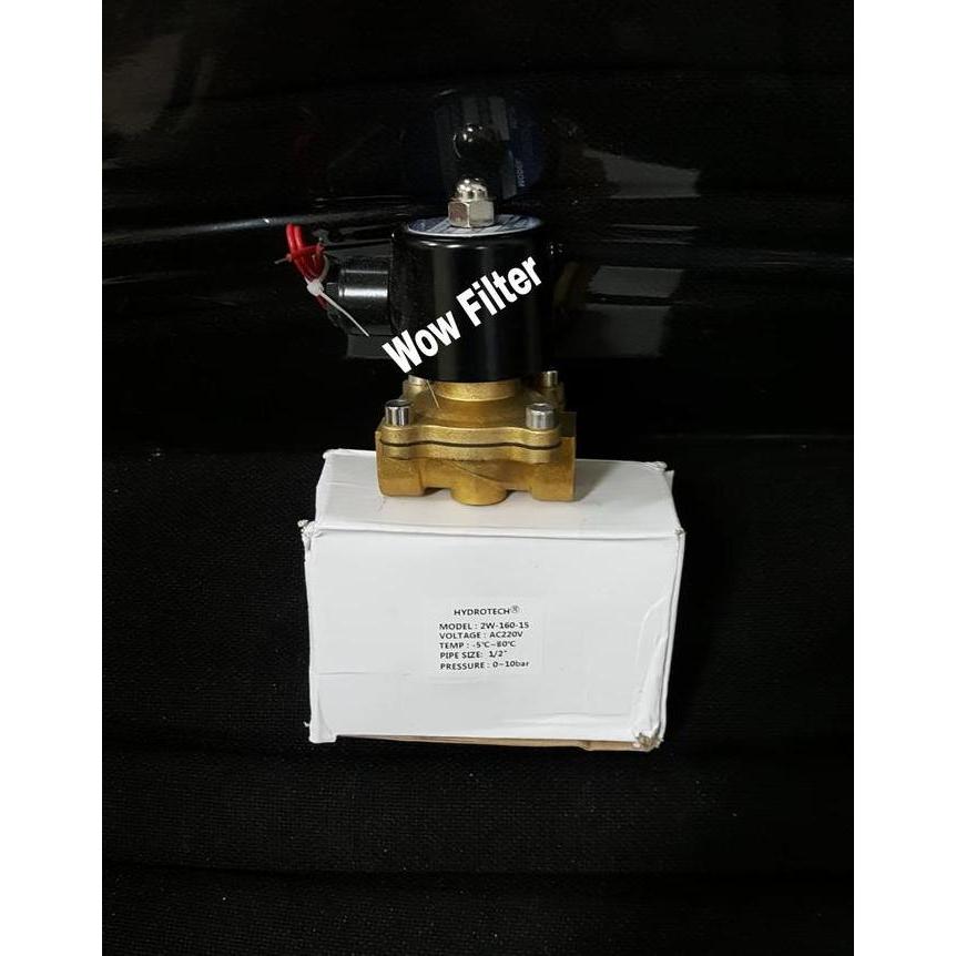 Selenoid Kuningan 1/2 Inch 220V/Nc Selenoid Valve Brass Merk Hydrotech