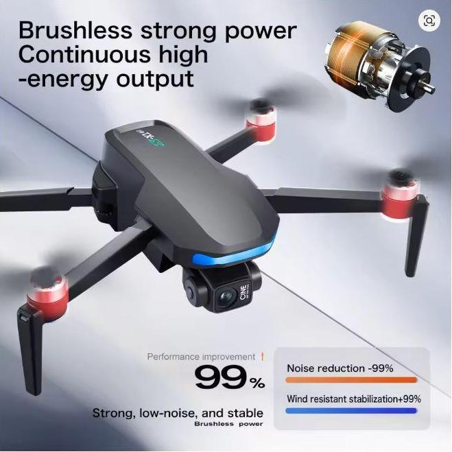 Drone S-X1 4K HD Camera 3-Axis Gimbal Drone GPS Brushless Motor WIFI Remote Layar Besar Optical Flow