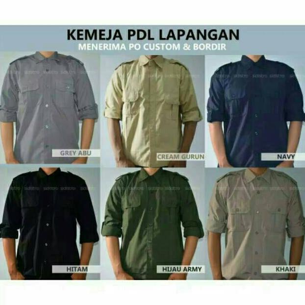 Bagus Cod Kemeja Pdl Lapangan Baju Kerja Outdoor Tactical Hiking Gunung Safety Lengan Panjang