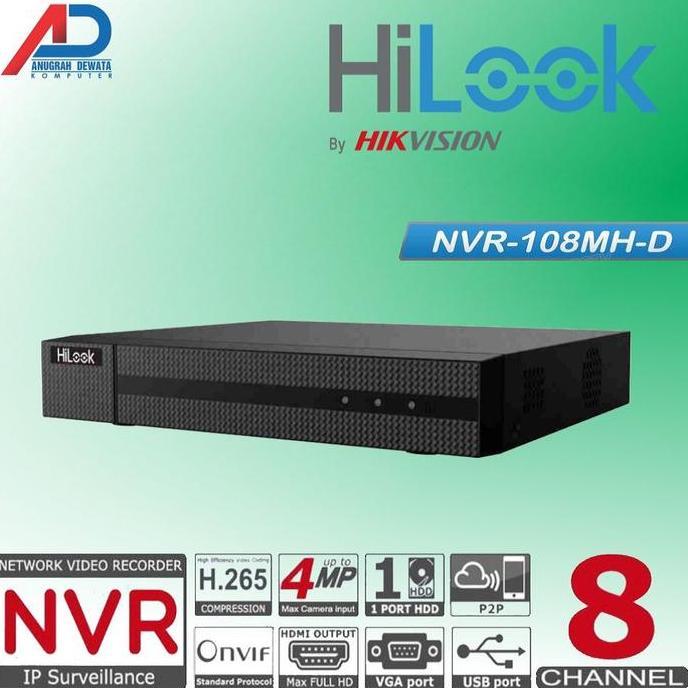 TERBARU - NVR 8 CHANNEL HILOOK NVR-108MH-D NVR 8CH HILOOK
