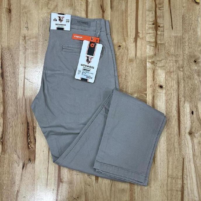 Promo Celana Chinos Pants Goviboss Katun Slim Fit Distro Pria Original