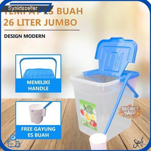 Toples Es Buah - Bonus Gayung / Tempat Es Buah Besar/ Aquarium Es Buah Diskon Spesial