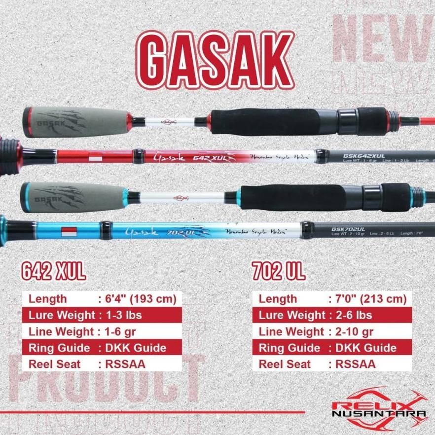 Joran Relix Nusantara GASAK -  Joran Ultralight 1-3lb dan 2-6lb