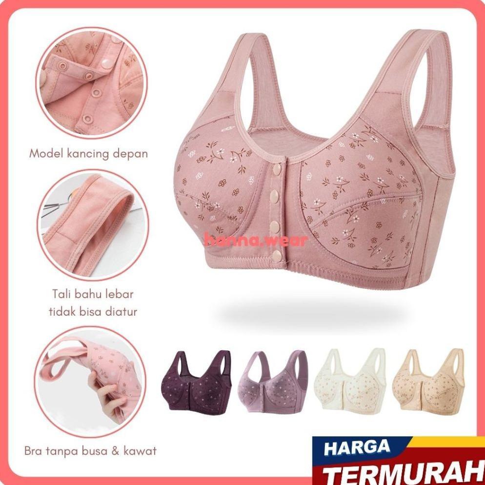 ORIGINAL BRA KANCING DEPAN MOTIF BUNGA 3975 BRA BUSUI BH BUSUI BH WANITA BRA WANITA BEHA WANITA BRW