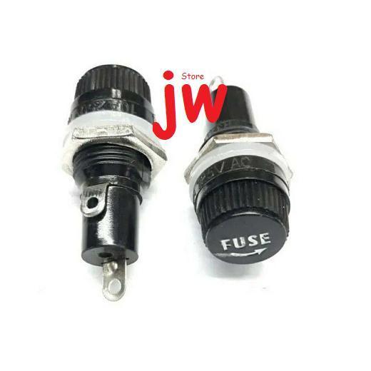 Fuse Holder Drat Kecil Besar Panel Mount Box Rumah Tempat Sekring 5x20 6x30 mm NH18 NH019