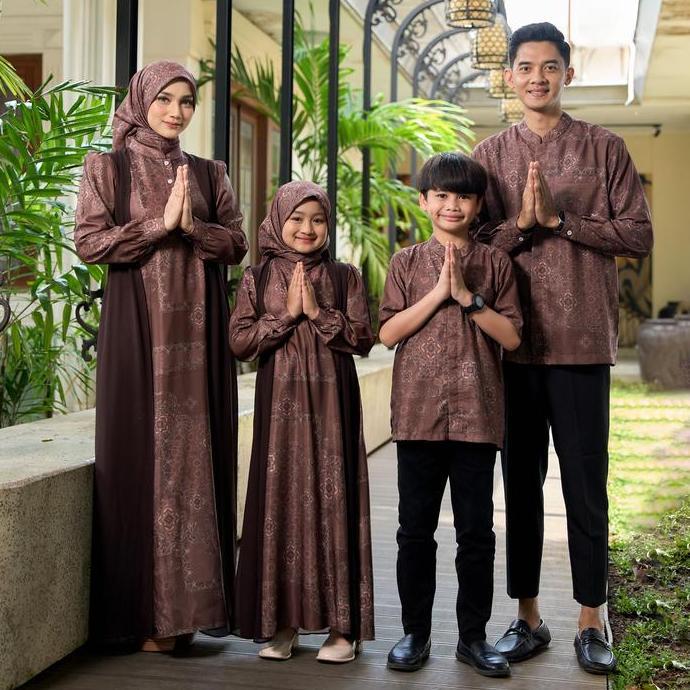 NEW NINGRAT SARIMBIT KELUARGA - SETELAN KELUARGA, GAMIS DAN KOKO PRINTING MUSLIM.. ORI