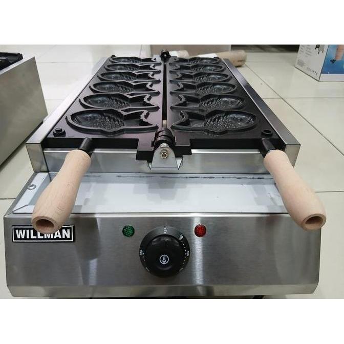 Mesin Cetak Waffle Ikan Besar / Electric Fish Cake Waffle Baker Willman