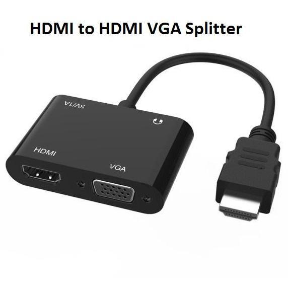 NEW HDMI to VGA HDMI Konverter VGA HDMI Splitter Multiview