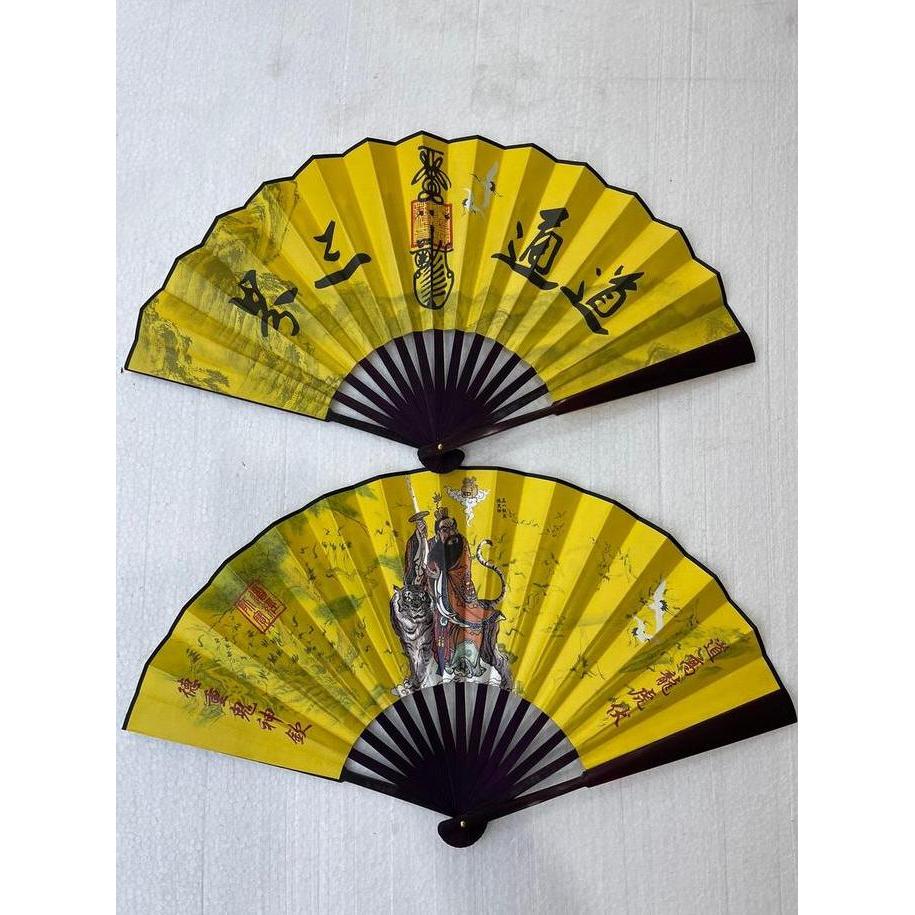 kipas taoisme / kipas gambar Zhang tian shi