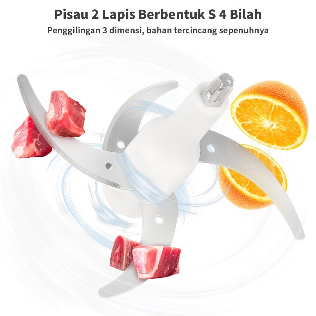 HOT PRODUCT SIMPLUS FOOD CHOPPER BLENDER KACA CHOPPER DAGING CHOPPER DAGING DAN BUMBU 2L SERBAGUNA M
