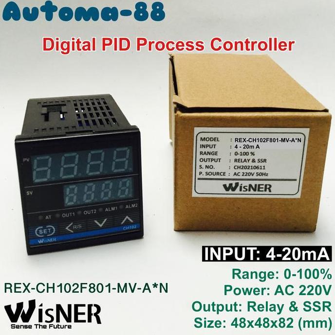 AMC AC 220V DIGITAL CONTROLLER RANGE 0-100% INPUT 4-20MA OUT RELAY SSR